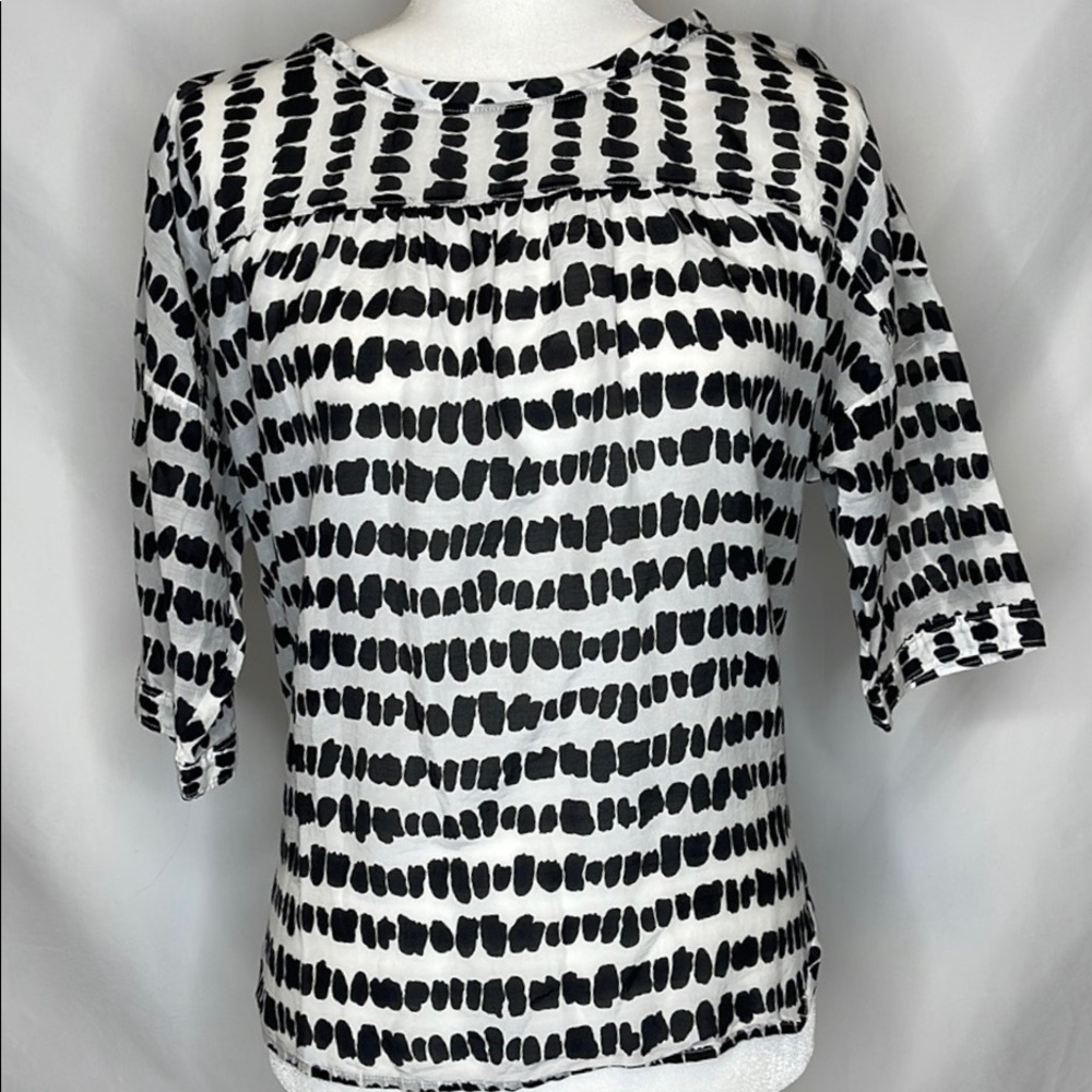 Loft Lightweight Blouse Geometric Pattern Sz S - image 1